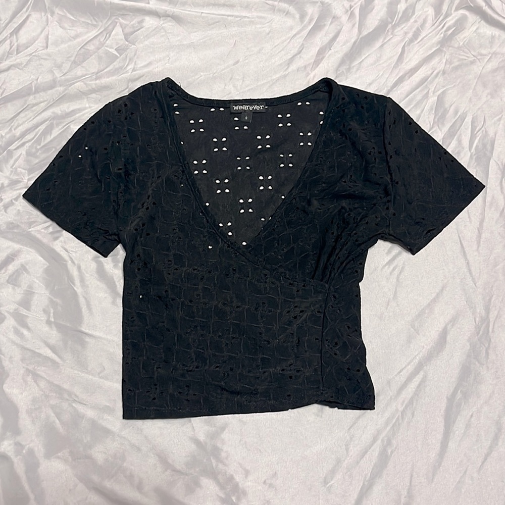 Black crop top